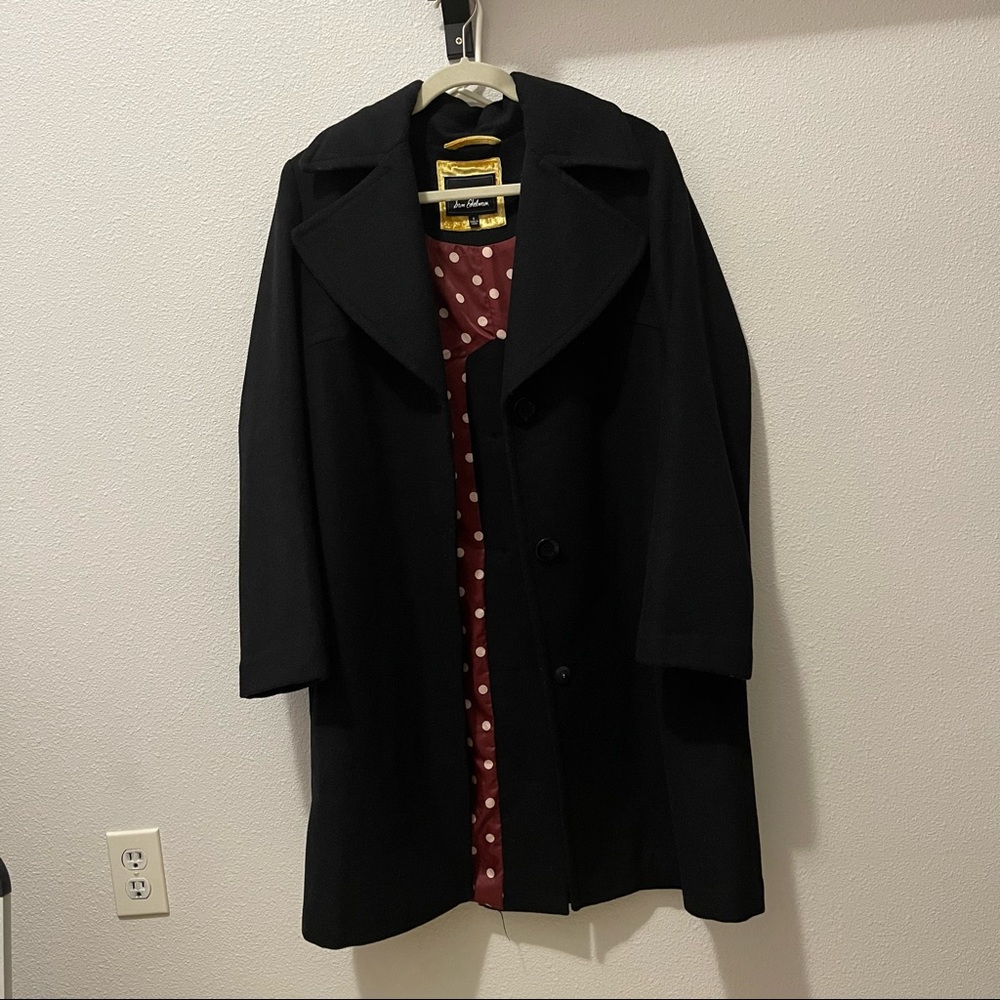 Sam Edelman Single Breasted Wool Coat - Black - 8